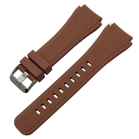 Diesel Compatible Brown Rubber Silicone Replacement Watch Band Strap Quick Release Pins 4047