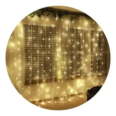 Cortina 200 Leds 3x2m Luz Decoracao Festa Natal Casament 2pc