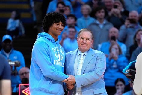 Bill Belichick Brings Qb Bryce Baker To Unc Basketball Game Flexes