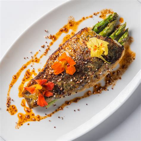 Oven Roasted Barramundi With Asparagus And Chile Oil