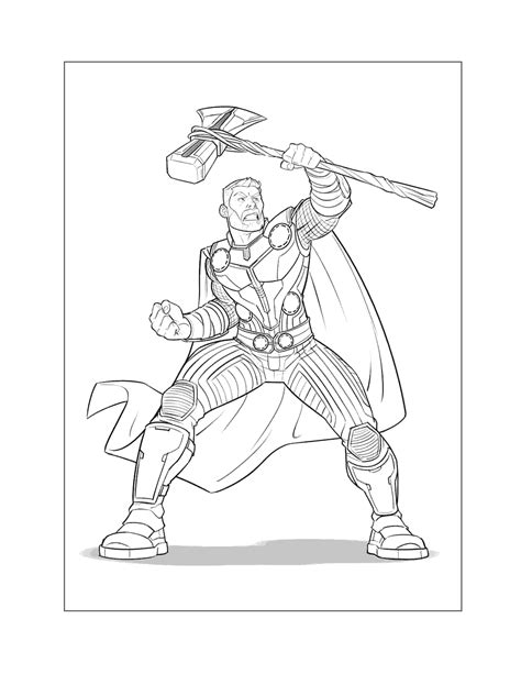 Thor Coloring Pages Printable Coloring Pages Free