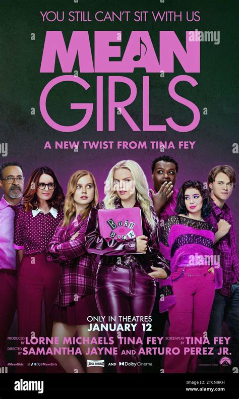 MEAN GIRLS Poster From Left Tim Meadows Tina Fey Angourie Rice