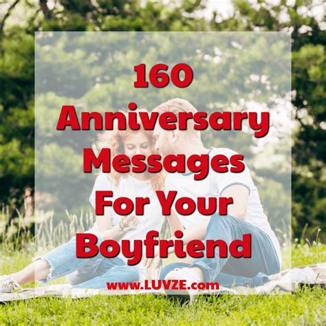 160 Sweet Anniversary Messages For Boyfriend