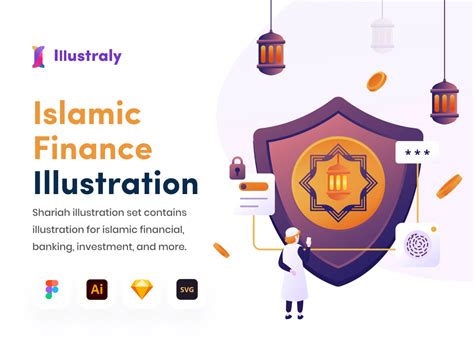 islamic finance illustration set  sketch resource sketch elements
