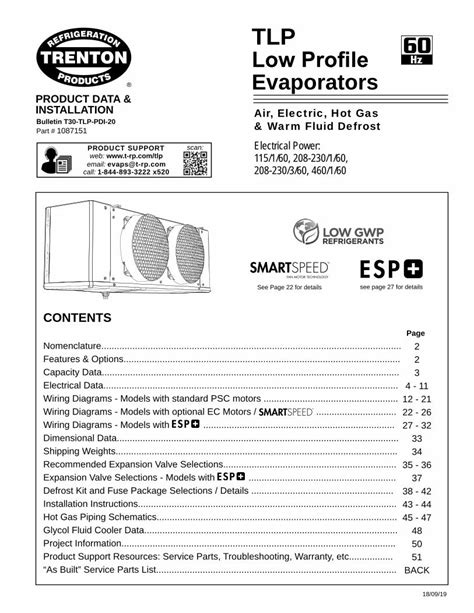 PDF TLP Low Profile Evaporators Trenton Refrigeration