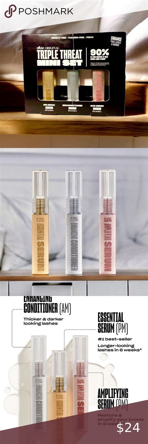 Babe Original Triple Threat Mini Set Essential Enhancing Amplifying Serums Triple Threat