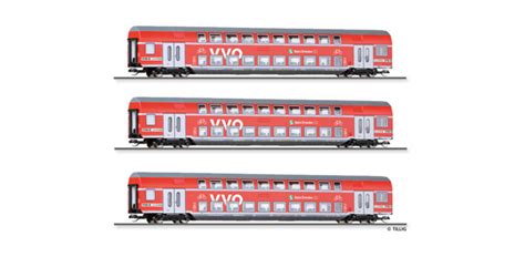 Tillig 01787 Doppelstockwagen VVO Doppelstockwagen TT Modellbahn Katalog