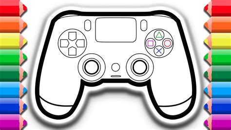 Drawing Of A Ps4 Controller at PaintingValley.com | Explore collection ...