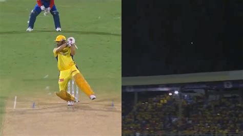 Watch Vintage Ms Dhoni Turns Back The Clock By Smashing Anrich Nortje