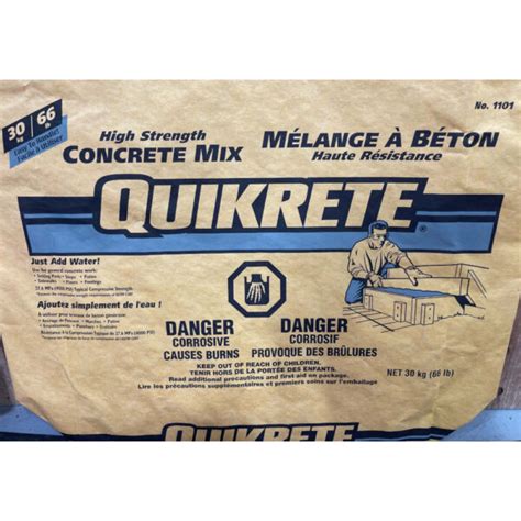 Quikcrete High Strength Concrete Mix 30 Kg Headwaters Home Improvement Centre