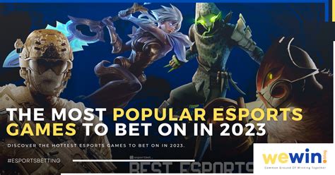 The Most Popular Esports Games To Bet On In