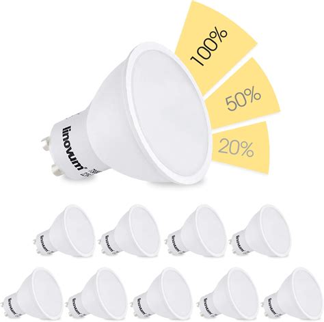 Eacll 6er Pack Gu10 Led Warmweiss 6w 3 Stufen Dimmbar über