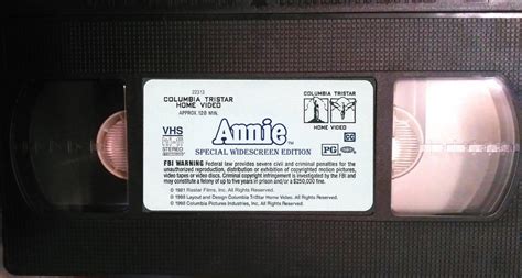 Annie 1998 Widescreen Vhs By Thecinemabuff93 On Deviantart