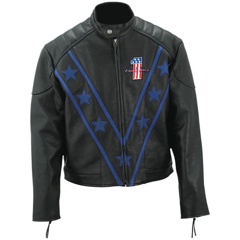 Evel Knievel® Genuine Leather Evel One Logo Jacket 143587