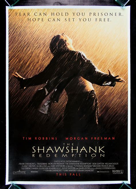 THE SHAWSHANK REDEMPTION * CineMasterpieces ORIGINAL MOVIE POSTER LINEN ...