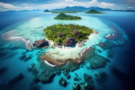 Premium Ai Image Paradise Island Landscape