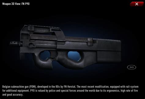 File Cw FN P90 TR Menu Internet Movie Firearms Database Guns In