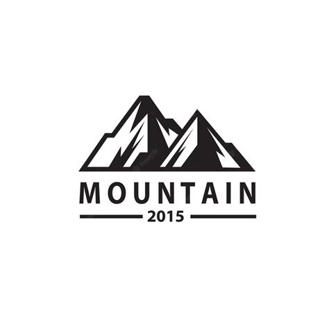 Premium Vector | Mountain range emblem