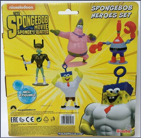 Spongebob Heroes Set Spongebob Squarepants Basic Series Simba Action Figure