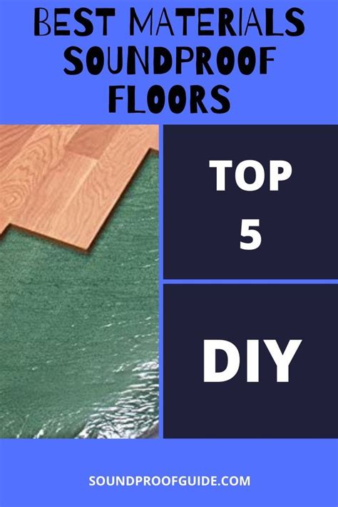 Best Soundproofing Flooring Materials! DIY Easy Cheap | Sound proofing, Sound proof flooring ...