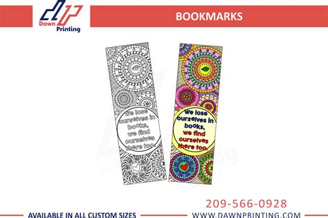 Custom Printed Bookmarks - Bookmark Printing Service - DP