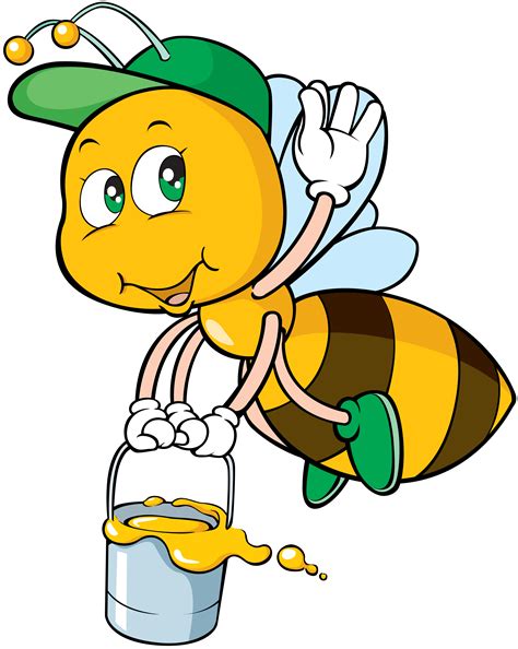 Пчелка с медом рисунок - фото и картинки abrakadabra.fun