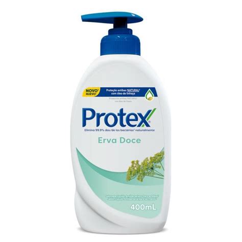 Sabonete Líquido Antibacteriano para as Mãos Protex Erva Doce 400ml