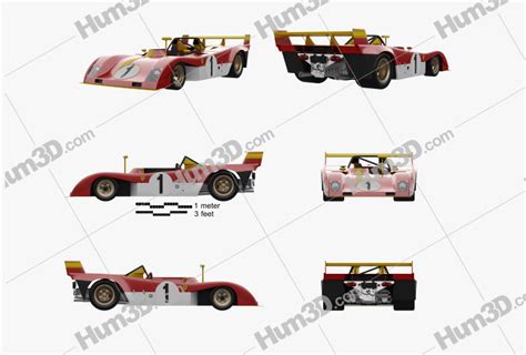 Ferrari Pb Blueprint Template Hum D