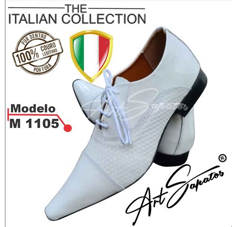 Lan Amento Outubro Italian Collection Sapato Masculino Em Couro