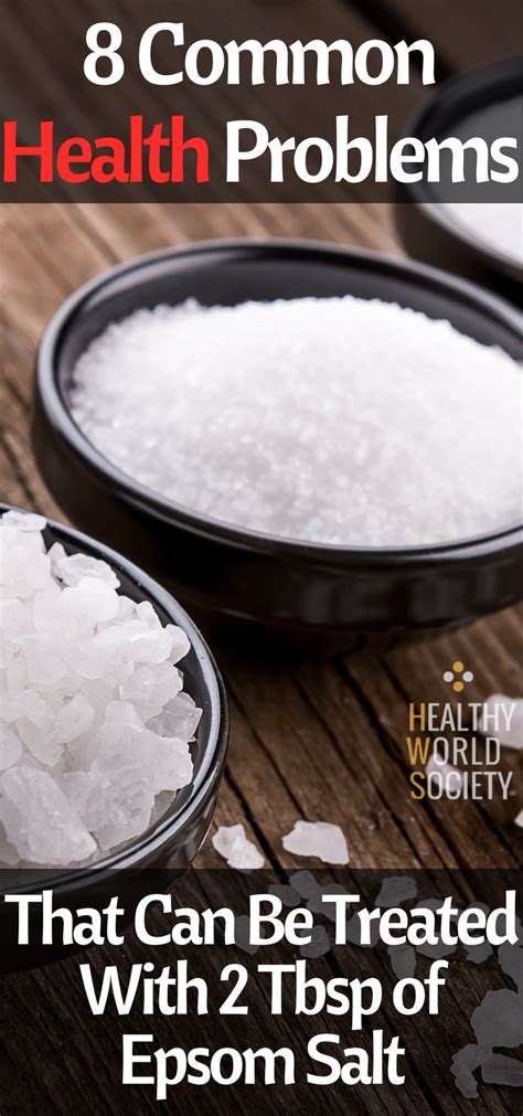 8 Common Health Problems That Can Be Treated With 2 Tbsp Of Epsom Salt Health Problems