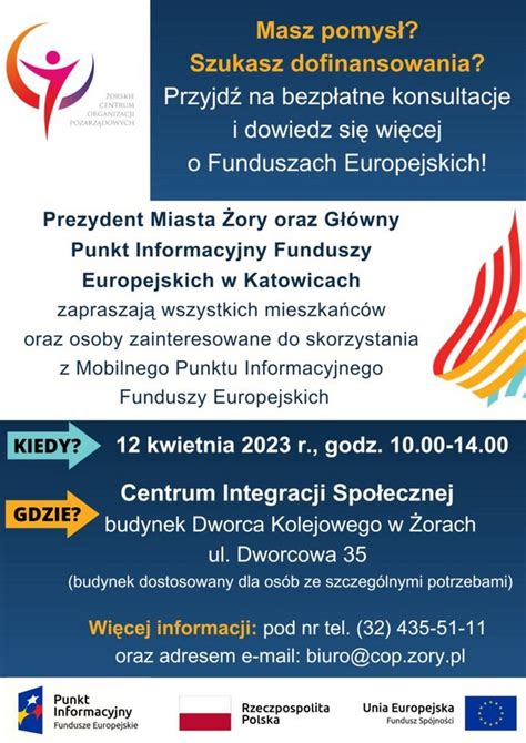 Mobilny Punkt Informacyjny Funduszy Europejskich już dziś w Żorach Żory