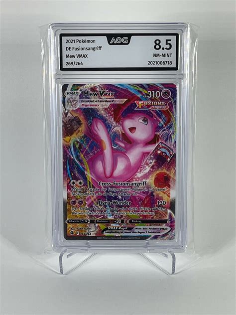 Pokémon Alternate Art Mew VMAX 269 264 Fusions Angriff AOG 8 5