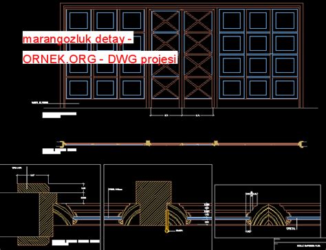 Marangozluk Detay Dwg Projesi Autocad Projeler