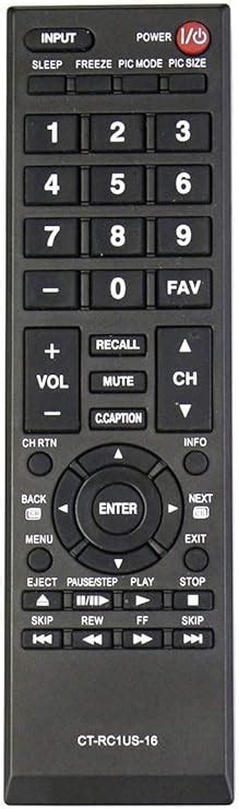 Amazon New Ct Rc Us Remote Control Replacement For Toshiba Tv