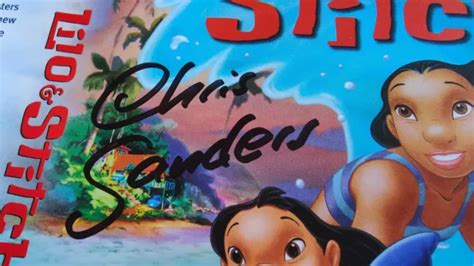 DISNEY LILO AND Stitch Signed DVD Cover Chris Sanders And Dean DeBlois