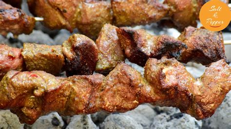 Lamb Kabob On A Charcoal Grill Afghani Style Recipe Youtube