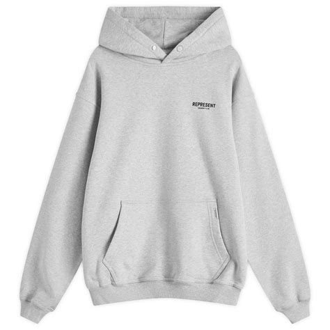 Represent Represent Owners Club Hoodie Ash Grey Black End Kr