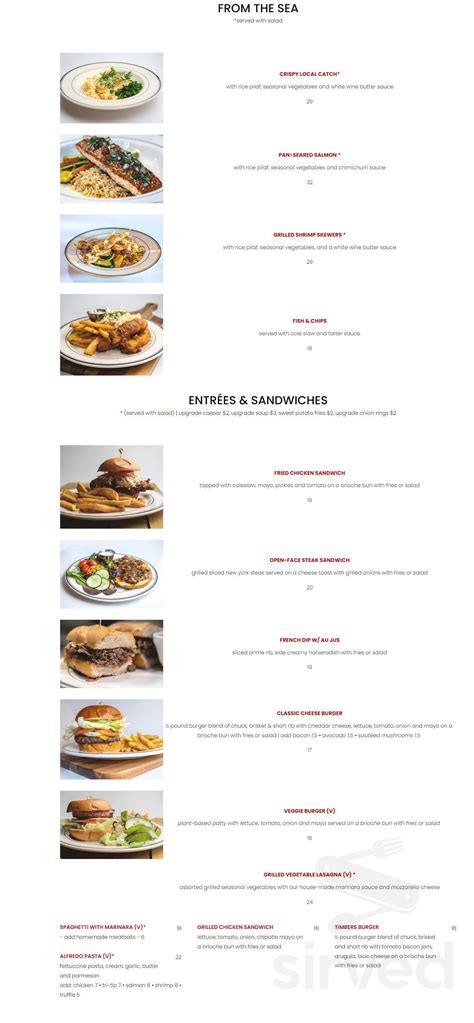 Timbers Roadhouse menu in Goleta, California, USA