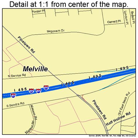 Melville New York Street Map 3646514