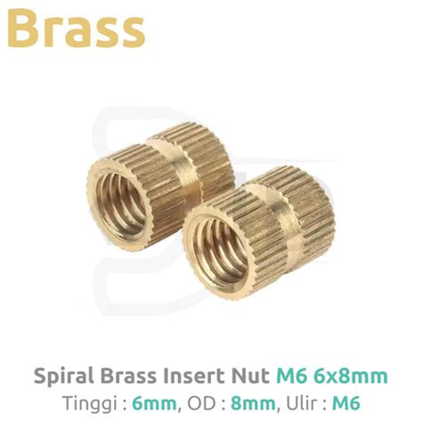 Jual M X Brass Insert Nut Brass Hot Melt Nut Thread M Drat M Kota Tangerang