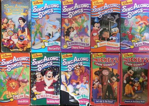 Disney Sing Along Songs Disneyland Fun Vhs With Microphone Batmancosmic