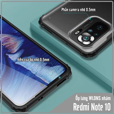 Ốp Lưng Chống Sốc Cho Xiaomi Redmi Note 10 4g Redmi Note 10s Nhám