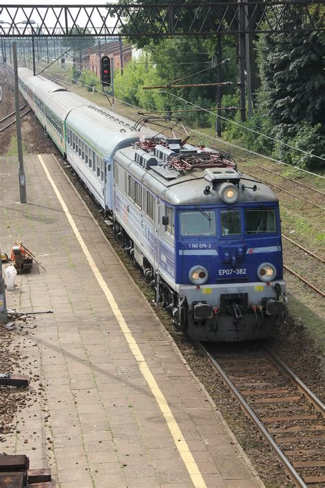 PKP IC EP07 382 Aleksandrów Kujawski train station 25 07 Flickr