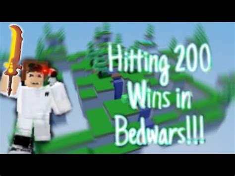 Hitting Wins In Bedwars Youtube