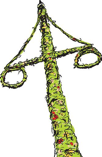 Swedish Midsummer Maypole Stock Vector Royalty Free Freeimages