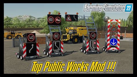 Fs Warning Public Works Trailer Farming Simulator Mods Youtube