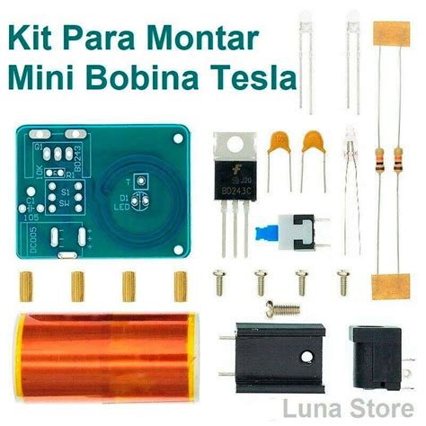 Kit De Electr Nica Para Montar Mini Bobina Tesla Transformador