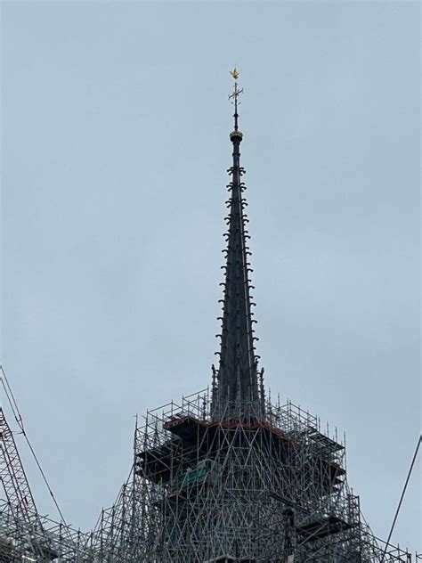 Notre Dames Rebuilt Spire Revealed As Scaffolding Removed Free