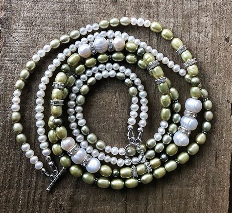 Freshwater Pearl And Crystal Necklace