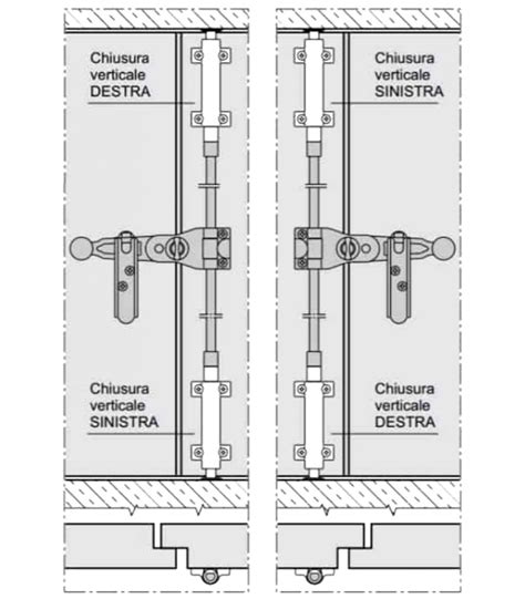 Chiusura Verticale Nera Ad Espansione Per Spagnoletta AGB